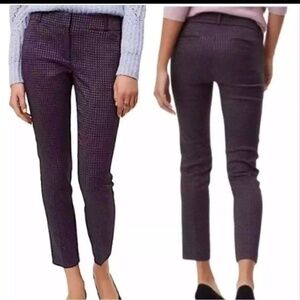 LOFT Marisa Marisa Skinny Violet Mist Patterned Dressy Pants Size 14